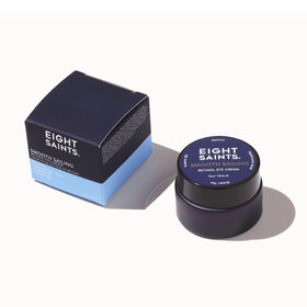 Eight Saints cream texture on fingertip illustrating fast absorption and hydration