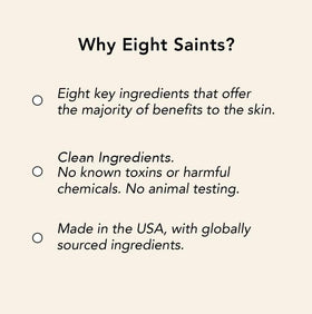 Eight Saints one-ounce bottle beside coin for size and travel convenience