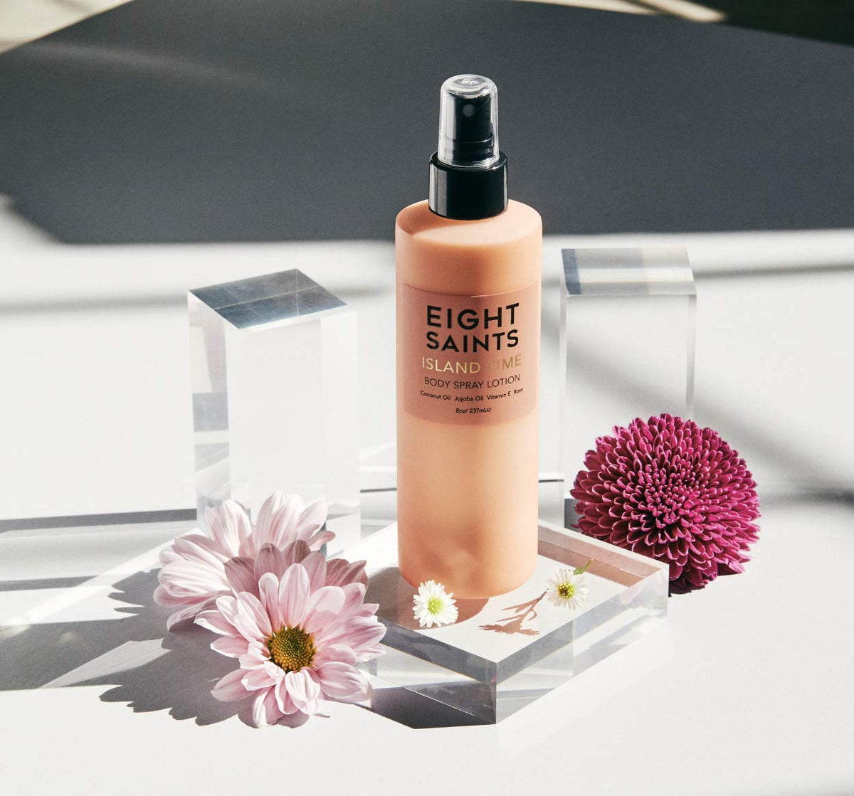 Eight Saints lotion texture on skin absorbing quickly for hydration