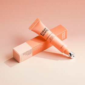 Eight Saints ingredient close-up showing peptides for firmer-looking under-eye benefit