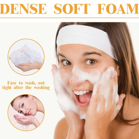 EIVJEC cleanser being applied with wet hands showing simple daily use and comfort