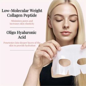 EJVIONPI mask beside hand to show 30g size and travel-friendly scale