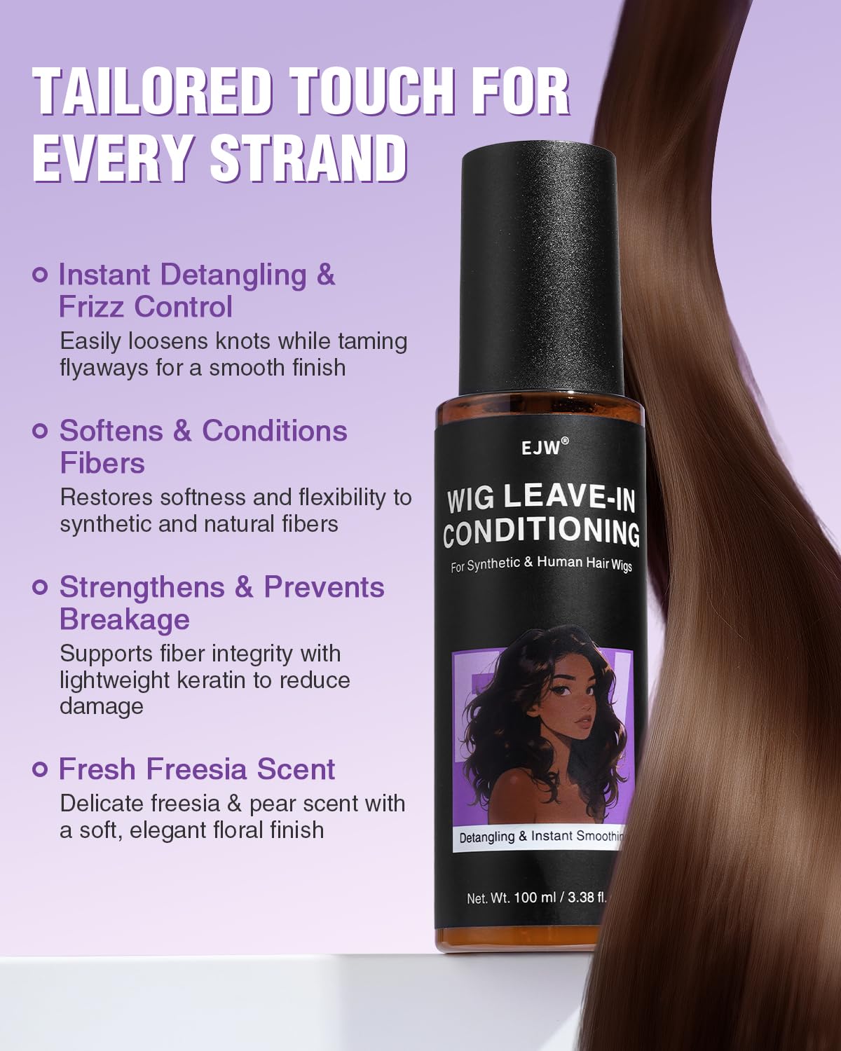 EJW fine mist spray close-up demonstrating even application and coverage