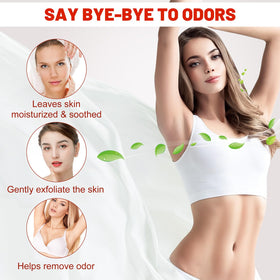 EKIVAO persimmon soap on bathroom shelf lifestyle image promoting fresh scent