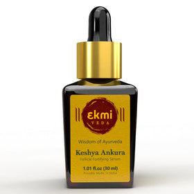 ekmiveda front bottle showing clean serum packaging and brand clarity