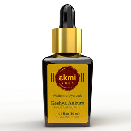 ekmiveda front bottle showing clean serum packaging and brand clarity