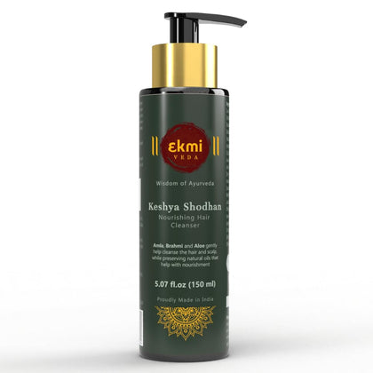 EKMIVEDA front bottle view showing label and volume benefit