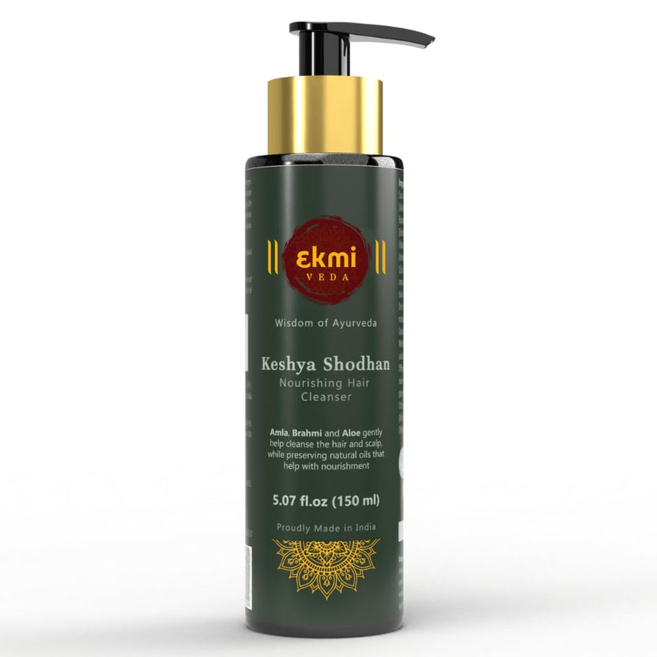 EKMIVEDA front bottle view showing label and volume benefit