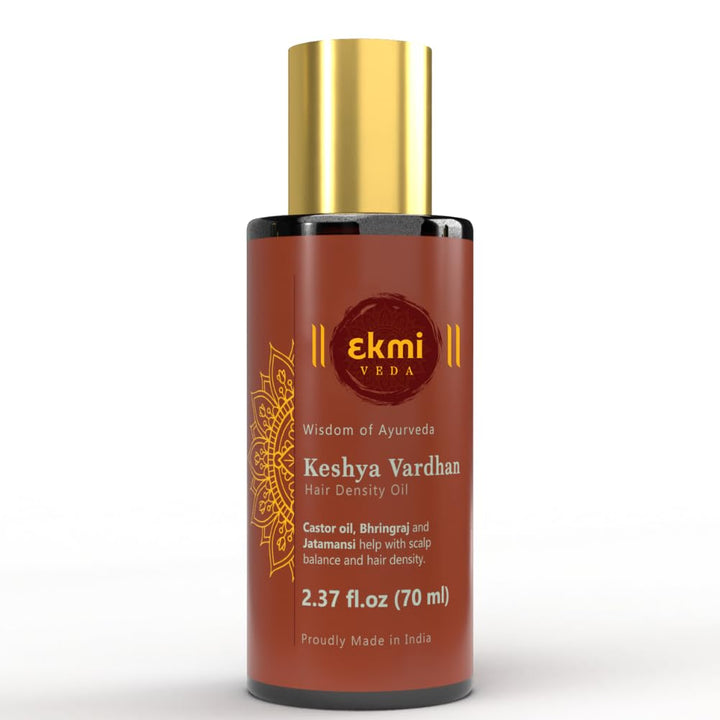 EKMIVEDA front label bottle showing product and benefits