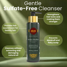 EKMIVEDA lather close-up showing creamy foam and gentle cleanse