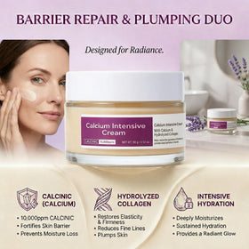 Elarenne model massaging cream into jawline and neck to lift contour