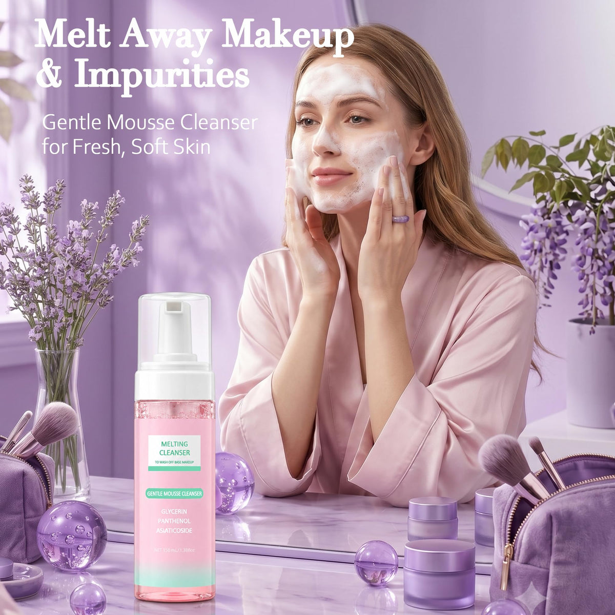 Elarenne serum dropper detail demonstrating precise application and hydration