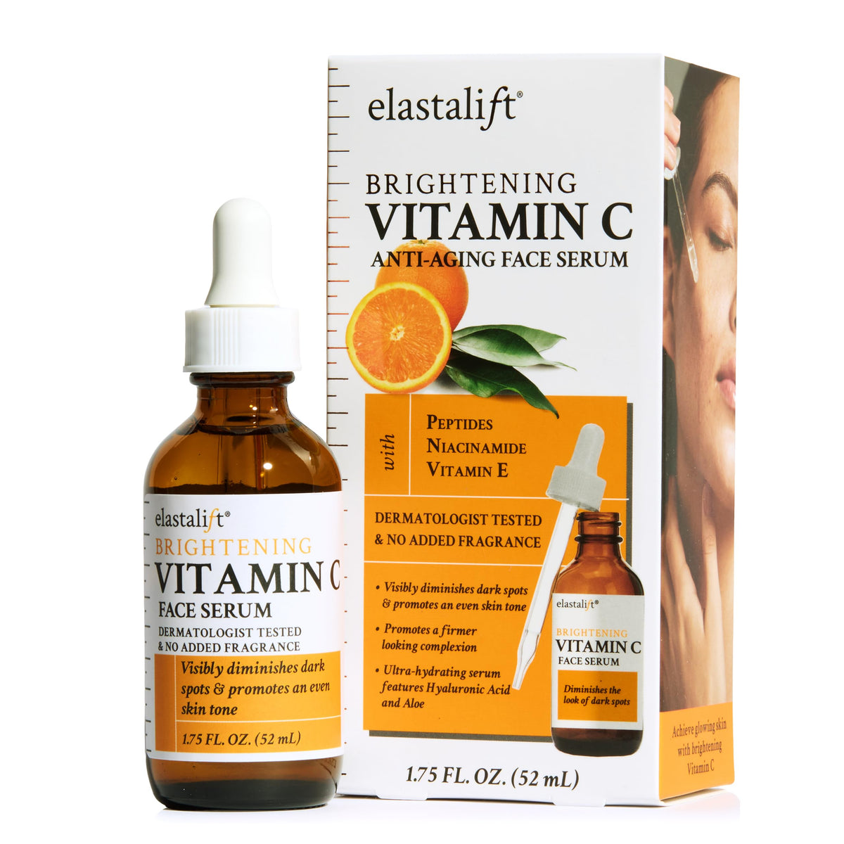 Elastalift front bottle showing clean label and size for daily use