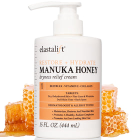 Elastalift jar front label showing product name and size, clear branding and benefit