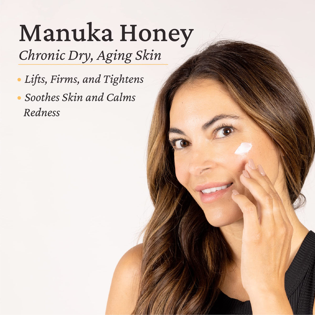 Elastalift jar with honey spoon highlighting Manuka honey ingredient boost
