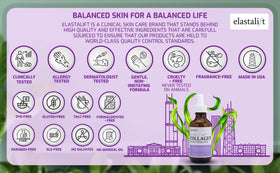 Applying Elastalift to neck and jawline demonstrating lifting and smoothing benefit