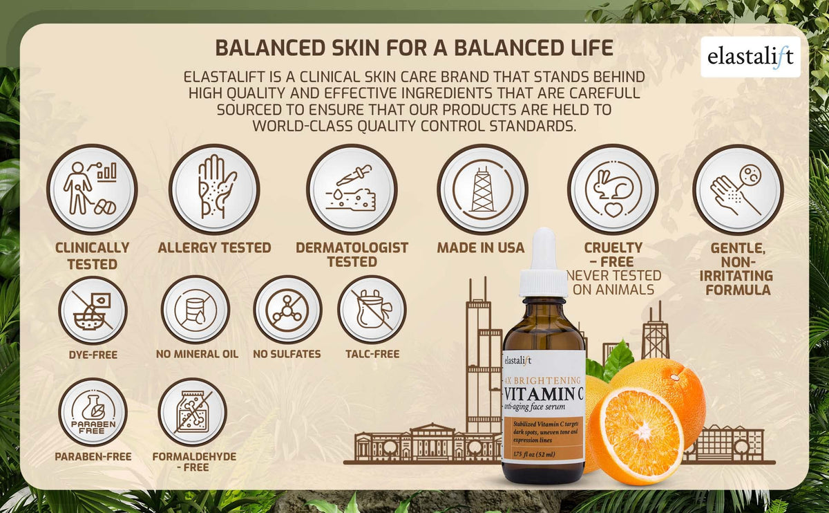 Elastalift packaging label closeup showing ingredient blend and benefits