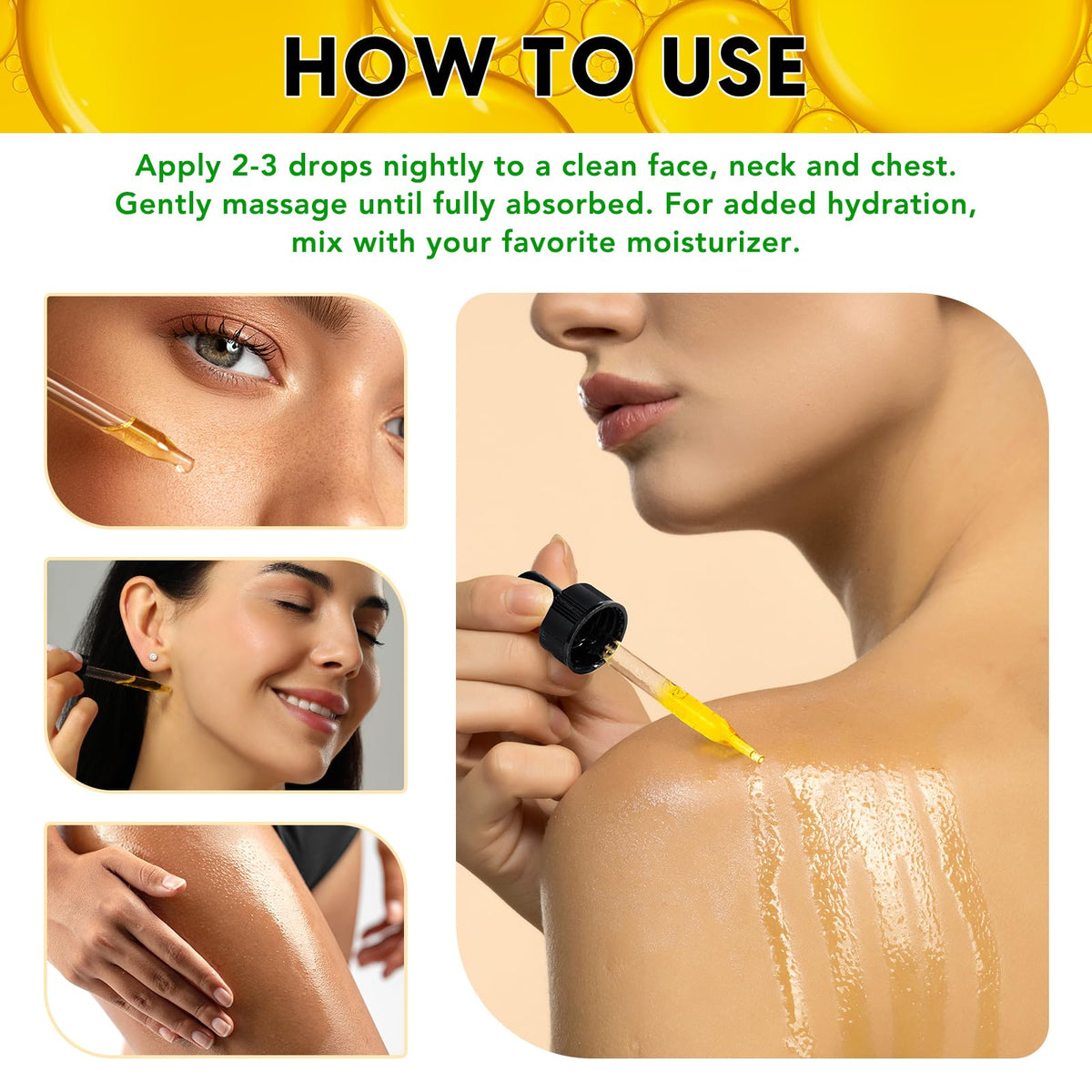 ELBBUB applied to cheek demonstrating facial hydration and smooth finish