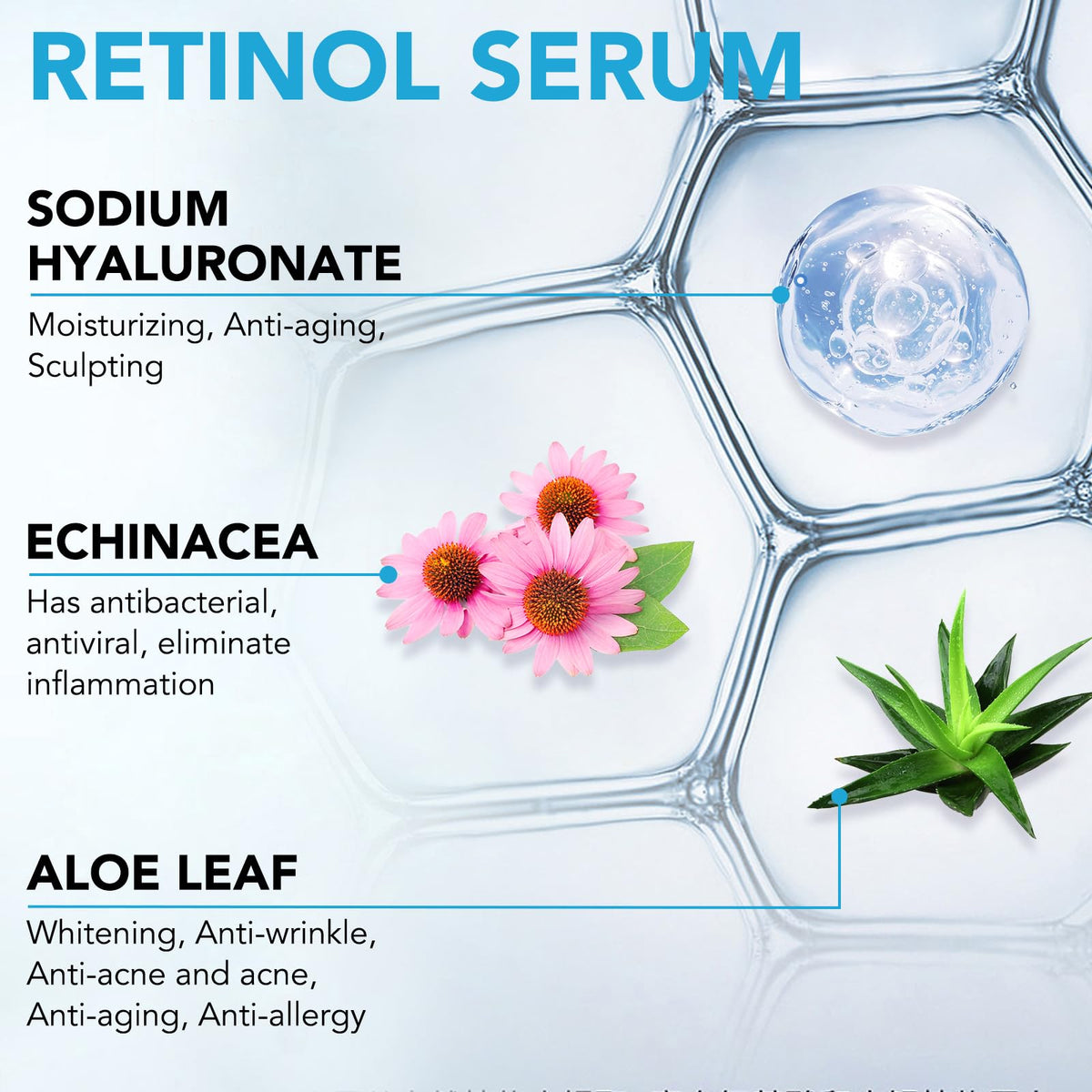 ELBBUB serum application on face fingers pressing for quick absorption