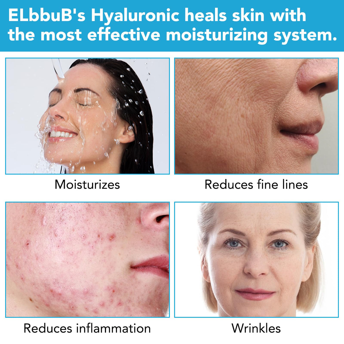 ELBBUB serum texture drop on skin demonstrating lightweight hydration benefits