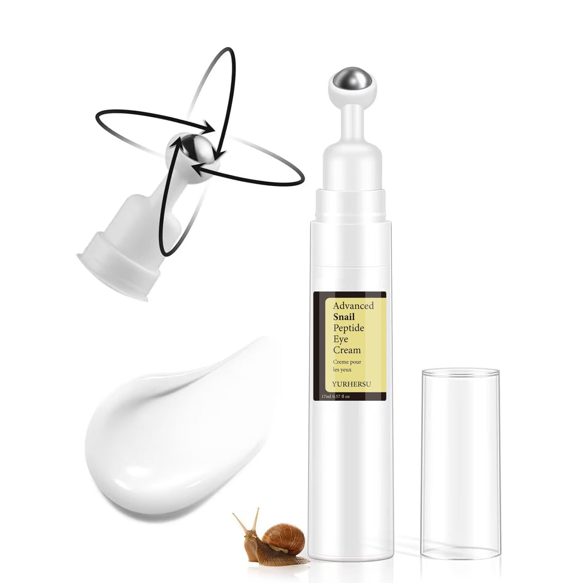 ELCHHIRSCH creamy serum texture dollop highlighting lightweight hydration and spreadability