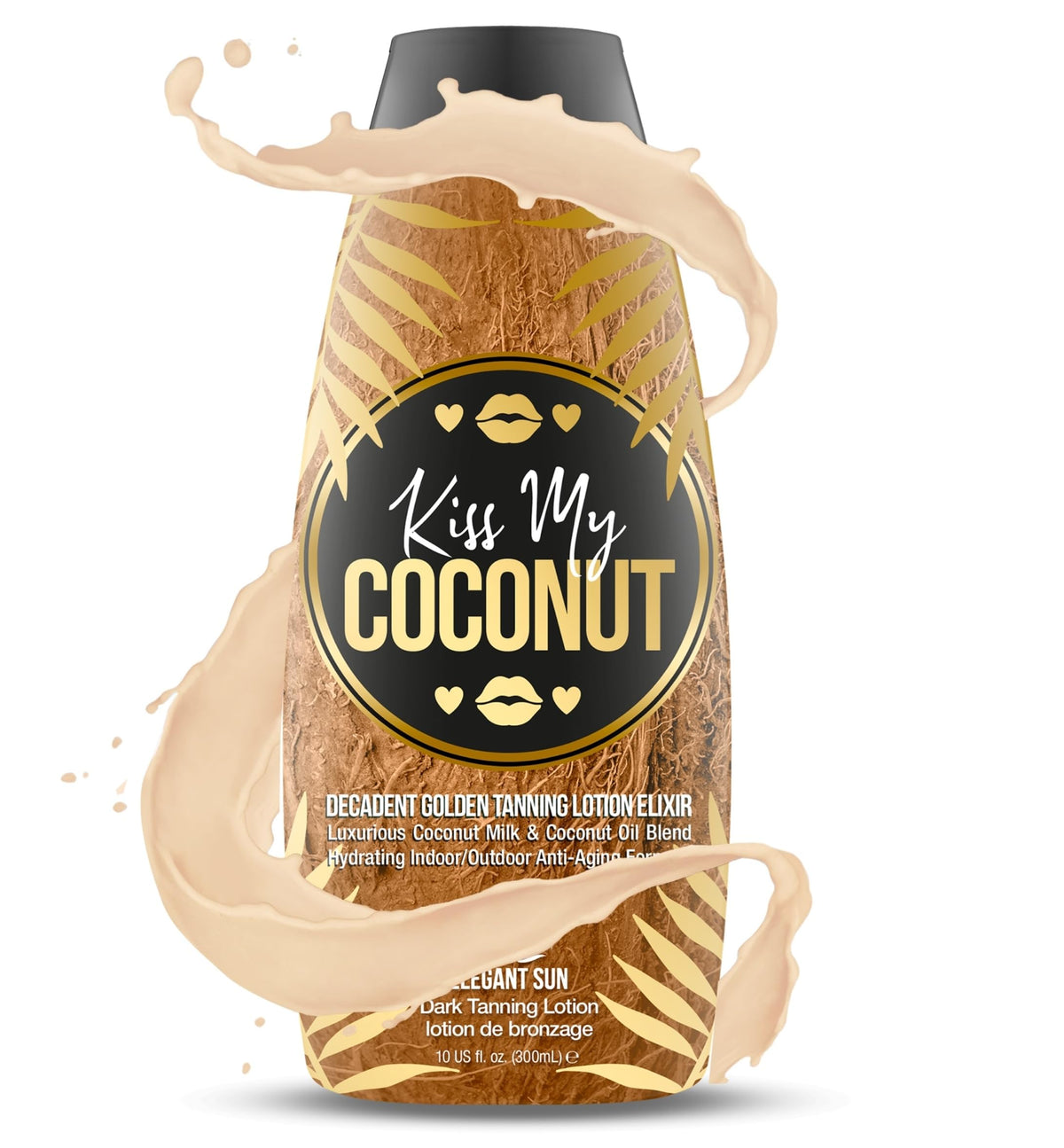 Elegant Sun cream texture close-up highlighting rich coconut hydration benefits