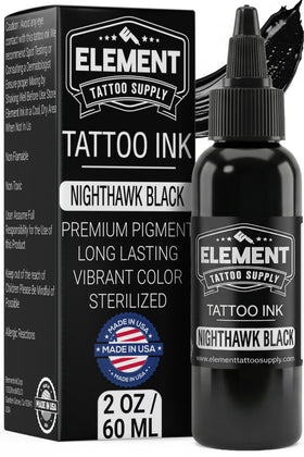 Element Tattoo Supply front bottle view showing clear branding and size