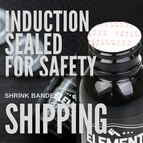 Element Tattoo Supply black ink swirl texture illustrating rich pigment and smooth flow