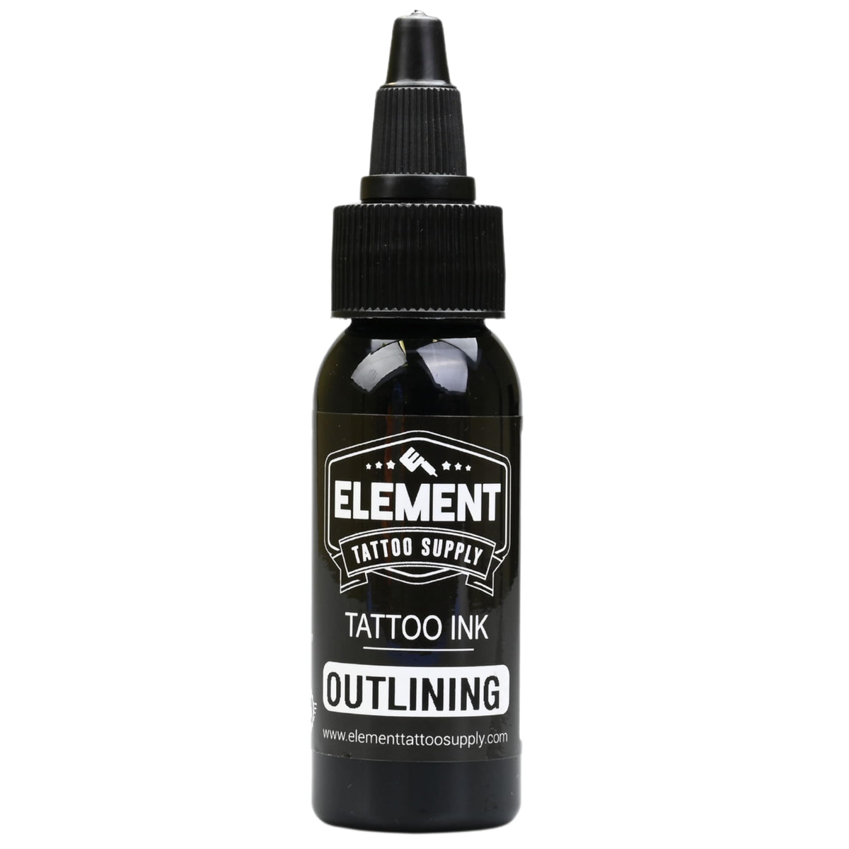 Element Tattoo Supply size comparison in hand showing 1oz scale and studio portability