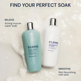ELEMIS product staged in bathroom to evoke relaxing recharge routine