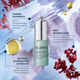 ELEMIS applying serum to jawline demonstrating targeted smoothing benefit