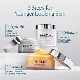 ELEMIS in a bathroom spa setting showing ritual use and a calming skincare moment