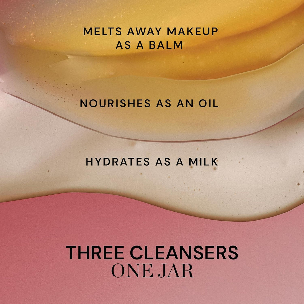 ELEMIS balm being wiped off with damp cloth showing easy removal benefit: clean skin