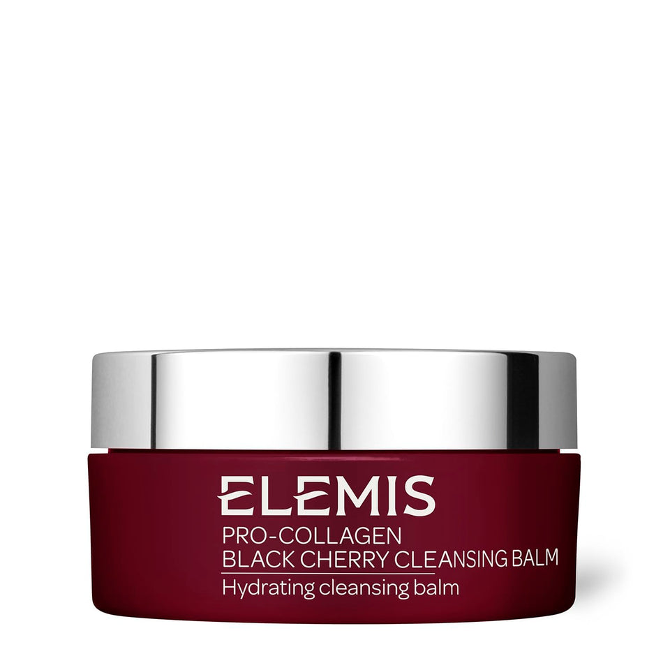 ELEMIS jar front view showing product label and elegant packaging benefit: clarity