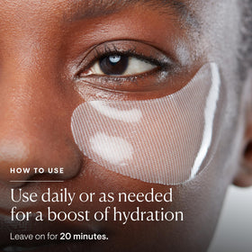 ELEMIS open box displaying six single-use hydra-gel eye masks