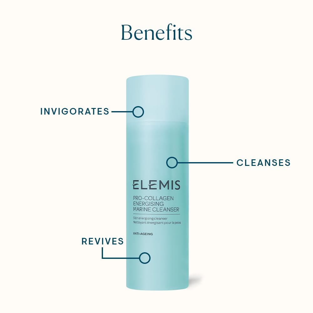 ELEMIS gel texture close-up showing smooth consistency and gentle foam benefit