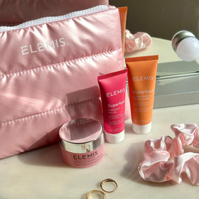 ELEMIS cleansing balm melting on skin to dissolve makeup while preserving moisture