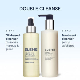 ELEMIS oil droplet on skin during application showing quick absorption benefit