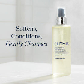 ELEMIS pump and cap detail highlighting easy dispensing and control
