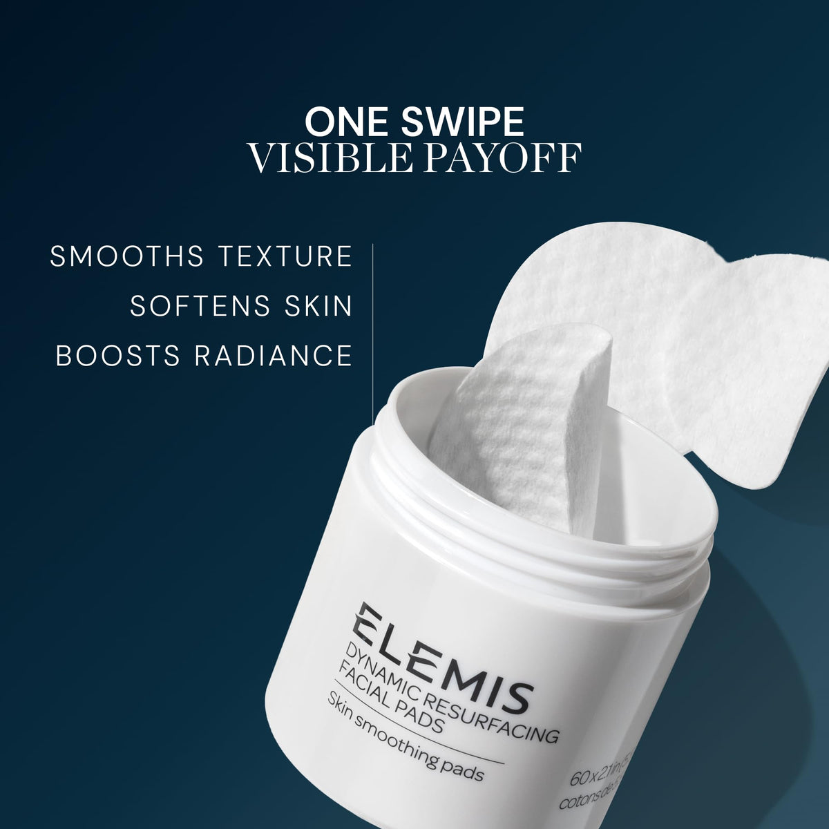 ELEMIS jar label close-up highlighting key ingredients and transparency benefit