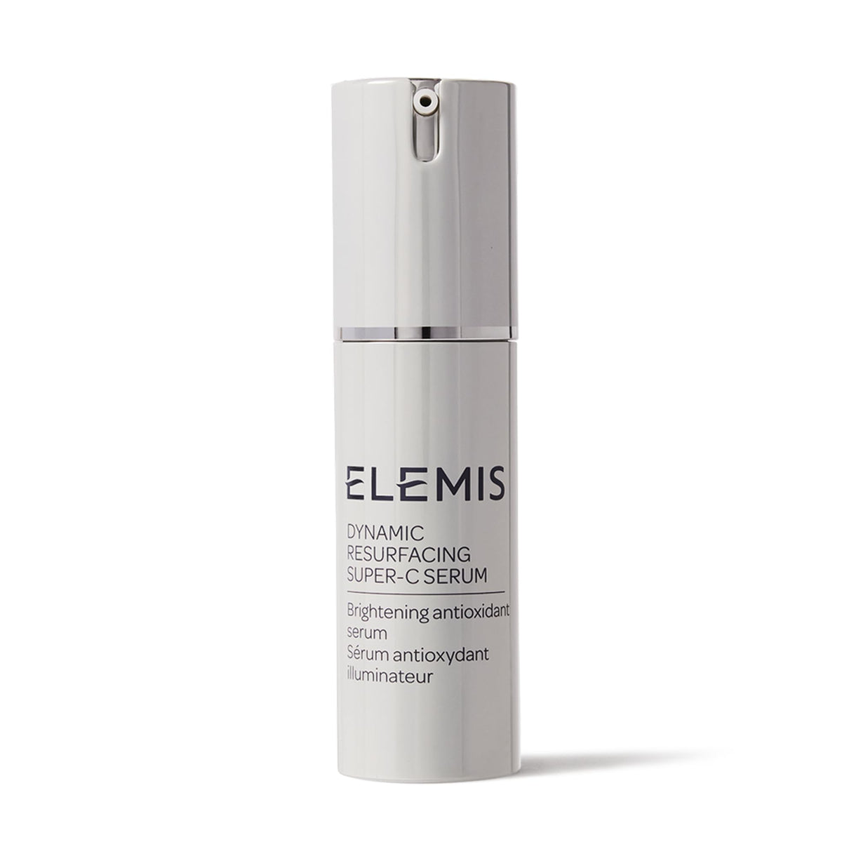 ELEMIS front bottle view showing sleek packaging and brightening promise
