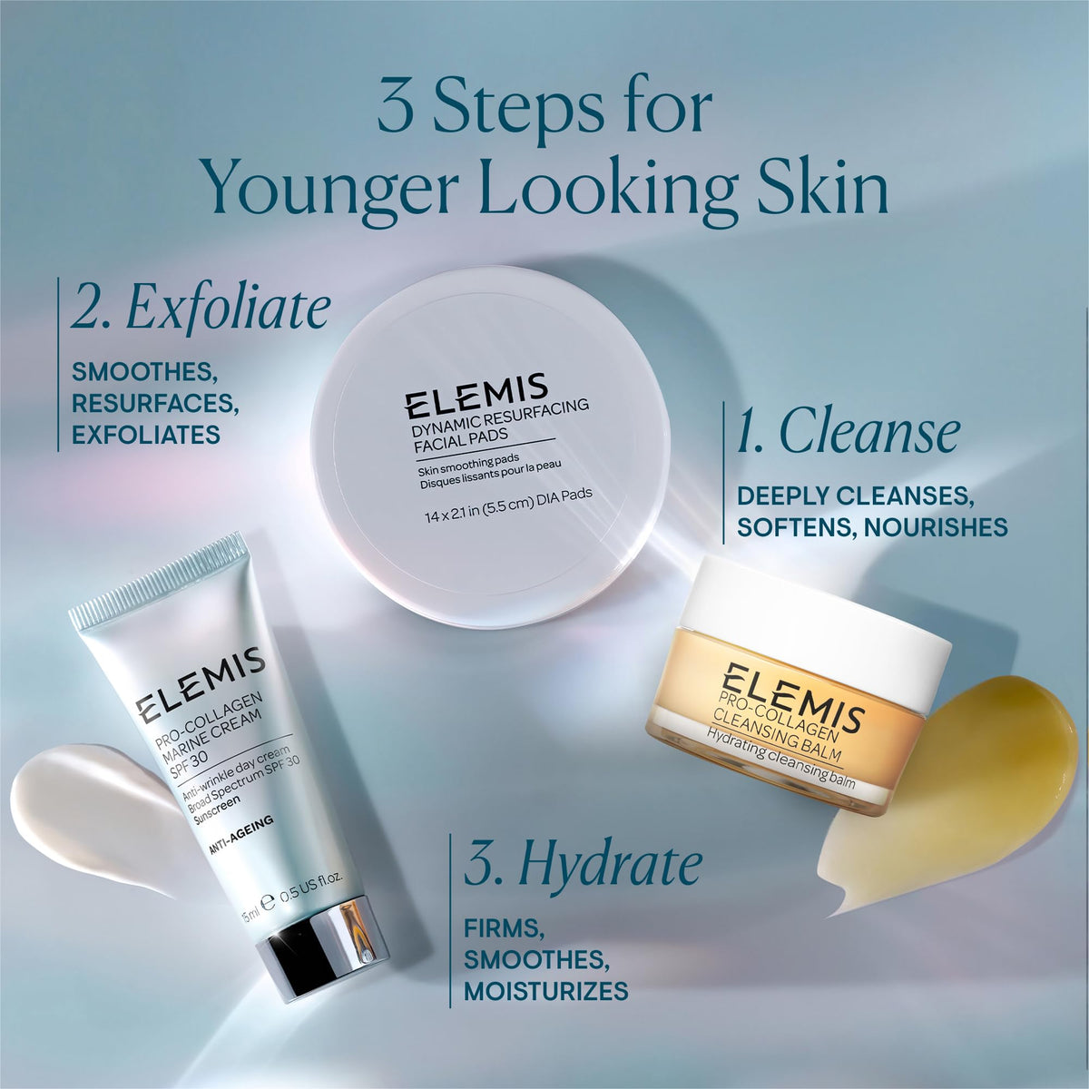 ELEMIS botanical ingredients elderberry and starflower, emphasizes nourishing oils