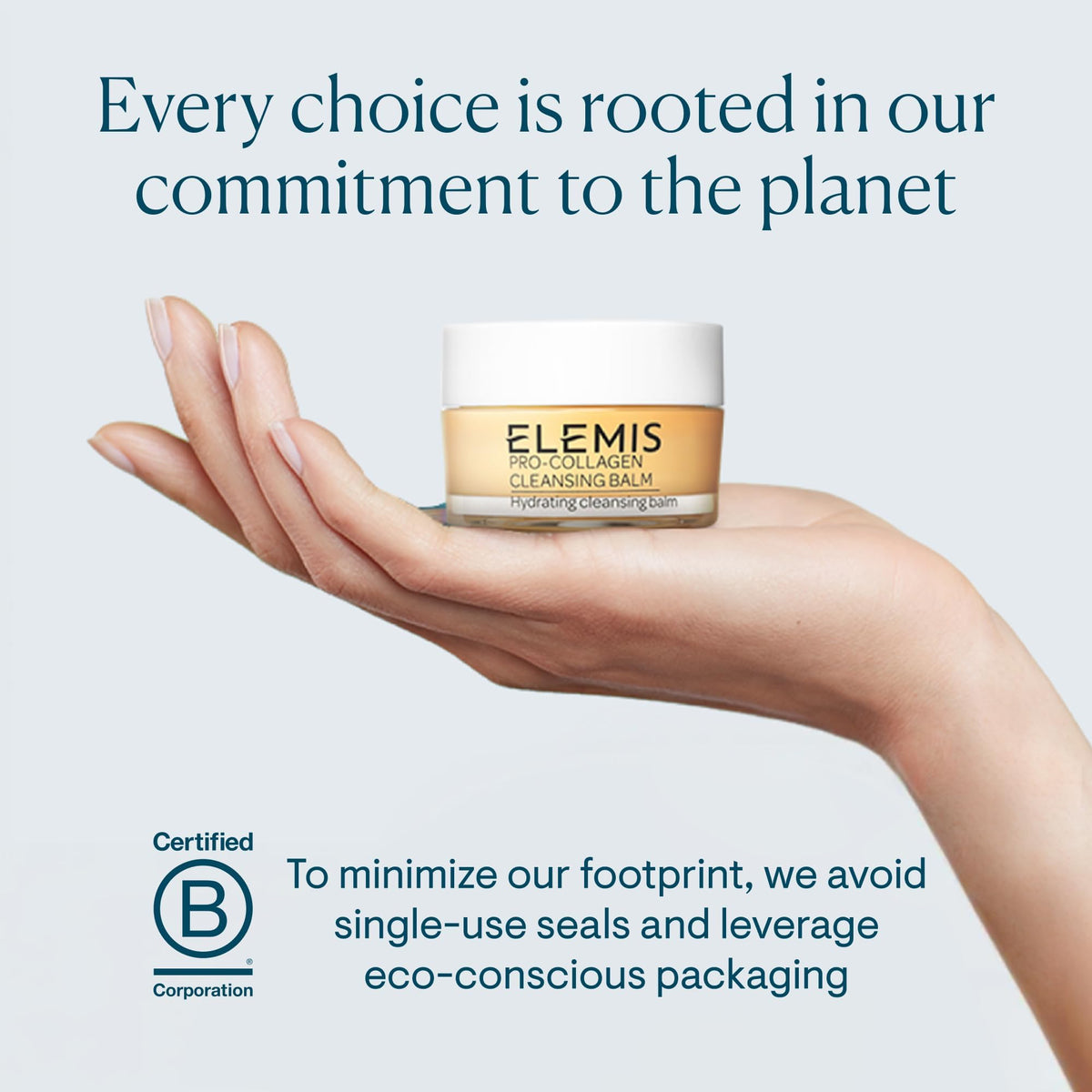ELEMIS jar on bathroom vanity with towel and candle, suggests calming routine