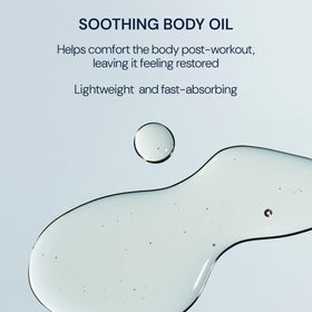 ELEMIS Musclease pouring texture on hand demonstrating fast absorbency and glide