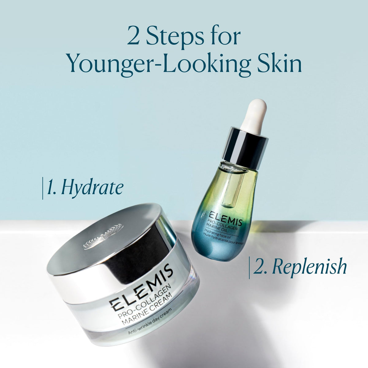 ELEMIS oil applied on hand demonstrating hydration and smooth finish