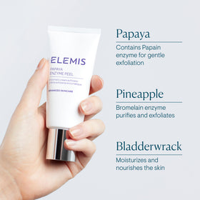 ELEMIS product styled on bathroom shelf to show everyday routine benefit