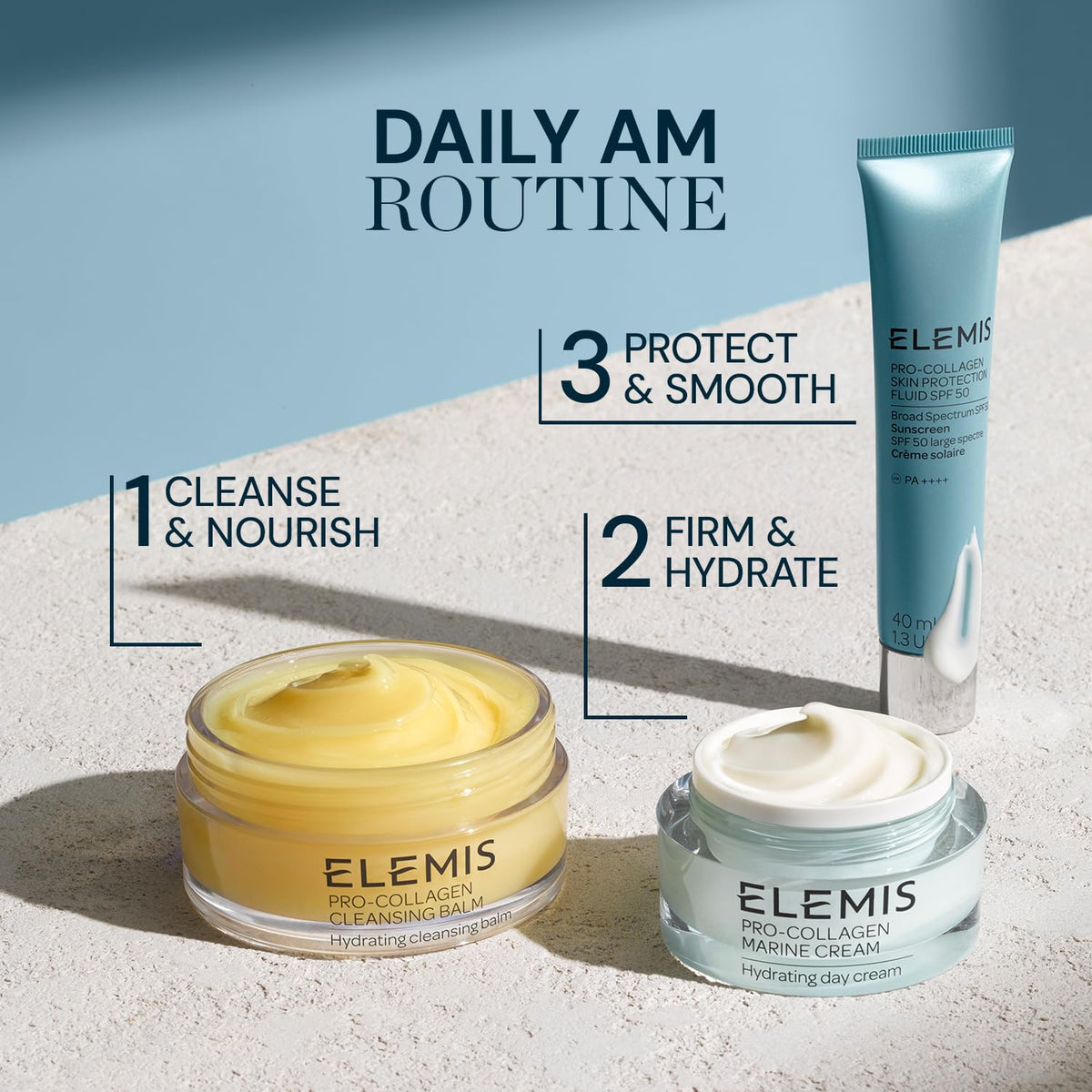 ELEMIS applying fluid to face illustrating smooth finish and primer benefit