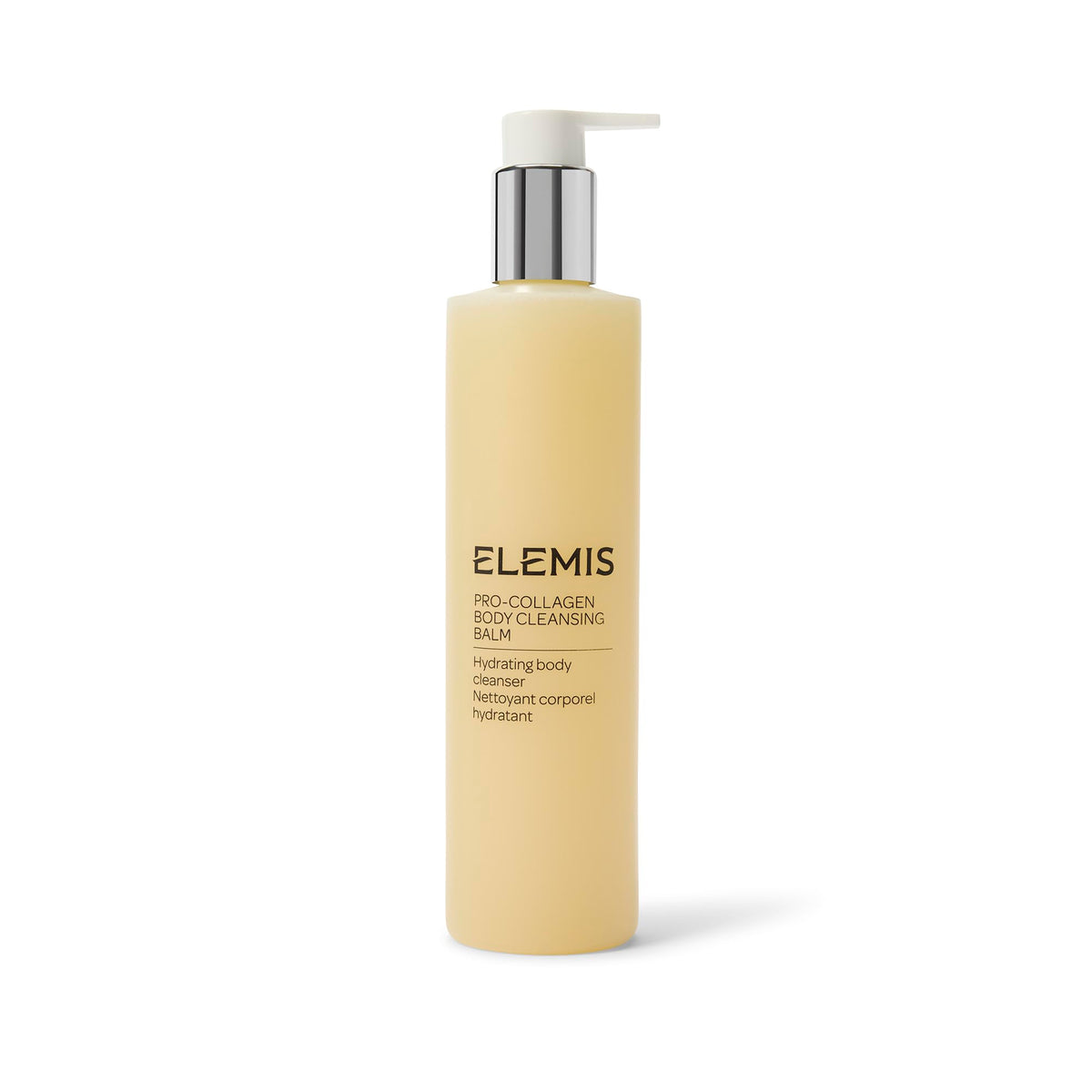 ELEMIS front packaging showing bottle and luxury finish for a premium routine