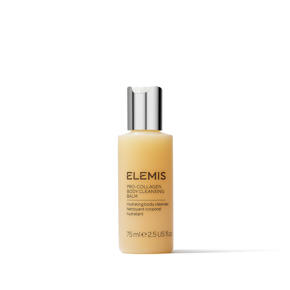 ELEMIS cleansing balm front packaging showing compact 75ml tube and brand