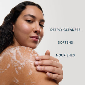 ELEMIS cleansing balm with botanical oils and algae highlighting natural ingredients